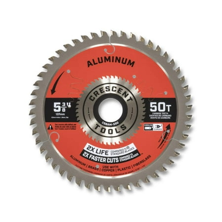 Crescent Circular Saw Blade 5 3/8 X 50 Tooth Medium Aluminum