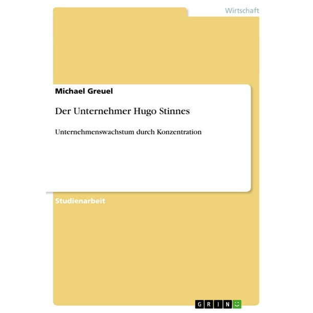 Der Unternehmer Hugo Stinnes - eBook