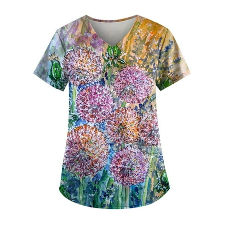 Knosfe Women s Short Sleeve Pockets V Neck Scrub Top Plus Size Casual Summer Graphic Workwear 3XL
Knosfe Women s Short Sleeve Pockets V Neck Scrub Top Plus Size Casual Summer Graphic Workwear 3XL