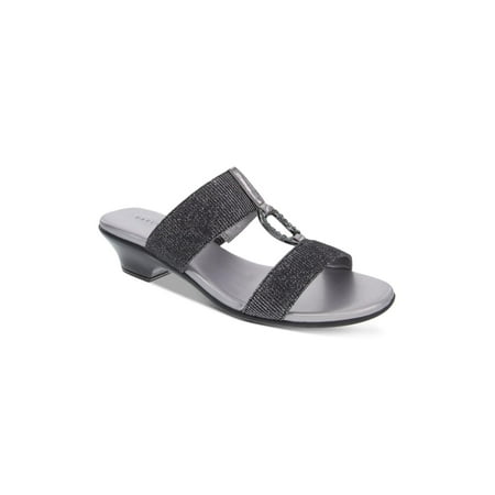 Karen Scott Womens Eanna Sandals Embellished Kitten Heels