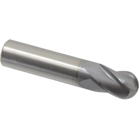 Hertel 1/2 Diam 5/8 LOC 4 Flute Solid Carbide Ball End Mill TiCN Finish Single End 2-1/2 OAL 1/2 Shank Diam
Hertel 1/2 Diam 5/8 LOC 4 Flute Solid Carbide Ball End Mill TiCN Finish Single End 2-1/2 OAL 1/2 Shank Diam