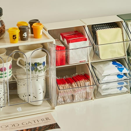 Plastic Organizer Box 2-Tier Open Storage Box With Removable Bin Kitchen Storage Accessories
Plastic Organizer Box 2-Tier Open Storage Box With Removable Bin Kitchen Storage Accessories