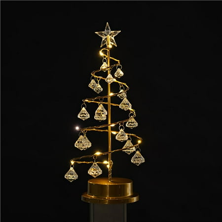 ELENXS Christmas Tree Lamp LED Modelling Light Crystal Pendant Decoration Lamp For Bedroom Living Room Christmas
ELENXS Christmas Tree Lamp LED Modelling Light Crystal Pendant Decoration Lamp For Bedroom Living Room Christmas