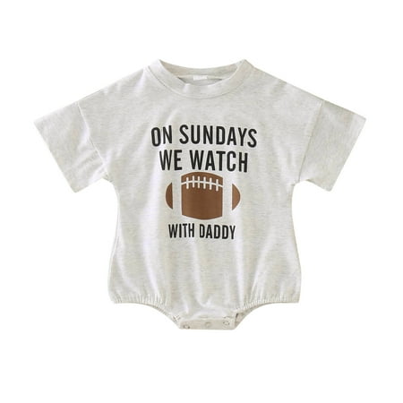 Toddler Boys Girls Romper Short Sleeve Romper Rugby Letter Print Summer Bodysuits Baby Girl Clothes
Toddler Boys Girls Romper Short Sleeve Romper Rugby Letter Print Summer Bodysuits Baby Girl Clothes