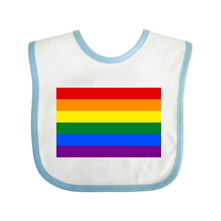 Inktastic Gay Pride Rainbow Flag Gift Baby Boy or Baby Girl Bib