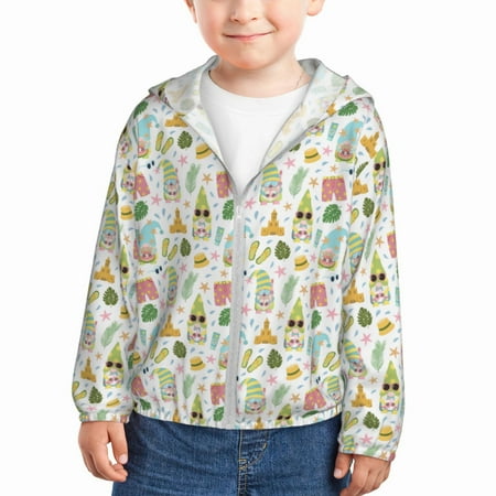 Lukts Summer Beach Gnomes Print Children s Long-Sleeved Sun Protection Clothing Hooded Sweatshirts for Boys and Girls Outdoor Sports-4 Years
Lukts Summer Beach Gnomes Print Children s Long-Sleeved Sun Protection Clothing Hooded Sweatshirts for Boys and Girls Outdoor Sports-4 Years