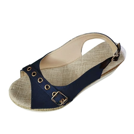 dmqupv Comfortable Wedge Sandals for Women Toe Belt Buckle Decorative Thick Sole Slope Heel Sandals Sandals Women Size 12 Sandal Blue 7
dmqupv Comfortable Wedge Sandals for Women Toe Belt Buckle Decorative Thick Sole Slope Heel Sandals Sandals Women Size 12 Sandal Blue 7