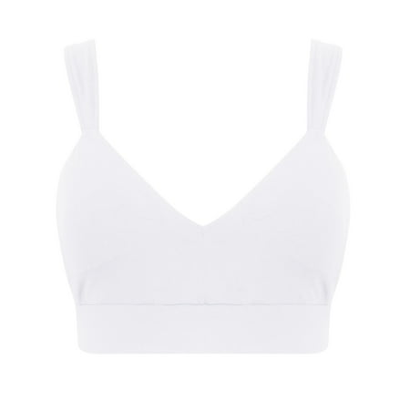 CLZOUD Comfy Bra White Women s European and American Large Sports Slim Fit Strap Solid Yoga Bra M
CLZOUD Comfy Bra White Women s European and American Large Sports Slim Fit Strap Solid Yoga Bra M