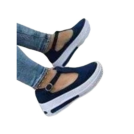Colisha Women Loafer Closed Round Toe Wedge Loafers T-strap Platform Shoe Womens Non-Slip Casual Shoes Retro Blue 4.5
Colisha Women Loafer Closed Round Toe Wedge Loafers T-strap Platform Shoe Womens Non-Slip Casual Shoes Retro Blue 4.5