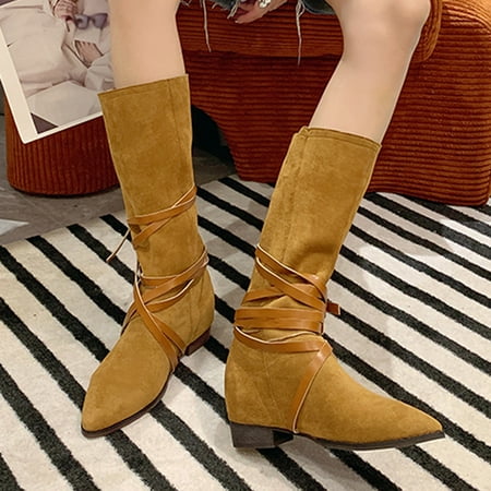 Cathalem Women s Rain Boots Size 8 Mid Calf Fashion Women Flock Square Heels Non Slip Straps Slip On Mid Calf Boots Pointed Toe Shoes Brown 7
Cathalem Women s Rain Boots Size 8 Mid Calf Fashion Women Flock Square Heels Non Slip Straps Slip On Mid Calf Boots Pointed Toe Shoes Brown 7