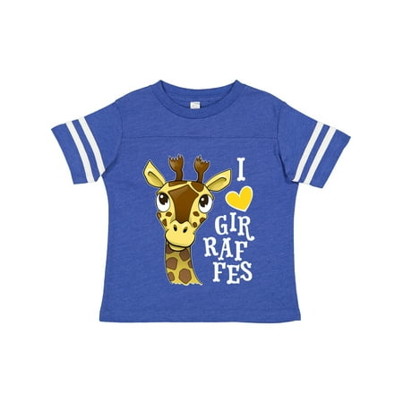 Inktastic I Love Giraffes Gift Toddler Boy or Toddler Girl T-Shirt