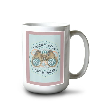 Lantern Press 15 fl oz Ceramic Mug Lake Michigan Lake Life Series Camping Dreams Contour Dishwasher & Microwave Safe
Lantern Press 15 fl oz Ceramic Mug Lake Michigan Lake Life Series Camping Dreams Contour Dishwasher & Microwave Safe