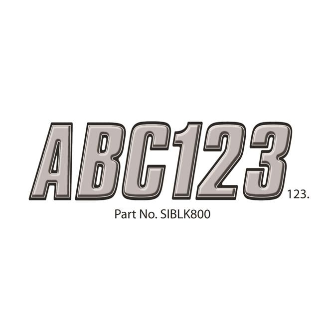 Hardline BRBKG200 3/" Boat Letter And Number Kit Beige And Black
