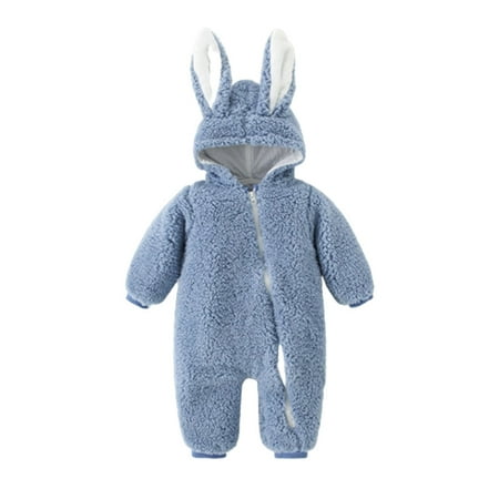 Kid s Plush Jumpsuit with Cute Bunny Ears Hood Zipper Onesie Pajamas Child s Home Suit Long Sleeve Winter Bodysuit Solid Color for Sleeping Daily Light Blue 66cm
Kid s Plush Jumpsuit with Cute Bunny Ears Hood Zipper Onesie Pajamas Child s Home Suit Long Sleeve Winter Bodysuit Solid Color for Sleeping Daily Light Blue 66cm