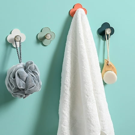 Wanwan 4Pcs Adhesive Bathroom Hooks Seamless Punch-Free Flower Shape Coat Hanging Hooks for Home
Wanwan 4Pcs Adhesive Bathroom Hooks Seamless Punch-Free Flower Shape Coat Hanging Hooks for Home