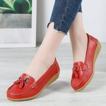 Women s Breathable Leather Loafers Moccasins Wild Driving Flats Slip-On Soft Walking Shoes
Women s Breathable Leather Loafers Moccasins Wild Driving Flats Slip-On Soft Walking Shoes