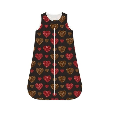Cauagu Gold Glitter Heart for Infant Wearable Blanket Unisex Girl Boy Swaddle Transition Sack - Newborn Essentials Sleep Clothes-Small
Cauagu Gold Glitter Heart for Infant Wearable Blanket Unisex Girl Boy Swaddle Transition Sack - Newborn Essentials Sleep Clothes-Small