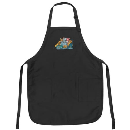 Cat Apron DELUXE Cats APRONS Barbecue Grilling or Kitchen