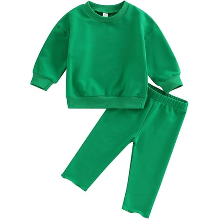 PIKADINGNIS Toddler Baby Boys Girls Christmas Outfits Solid Long Sleeve Crewneck Sweatshirt Pullover Elastic Waist Pants Set
PIKADINGNIS Toddler Baby Boys Girls Christmas Outfits Solid Long Sleeve Crewneck Sweatshirt Pullover Elastic Waist Pants Set