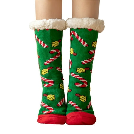 Women Christmas Stockings Winter Warm Socks Knitting Slipper Socks Stripe Santa Claus Plush Floor Socks
Women Christmas Stockings Winter Warm Socks Knitting Slipper Socks Stripe Santa Claus Plush Floor Socks