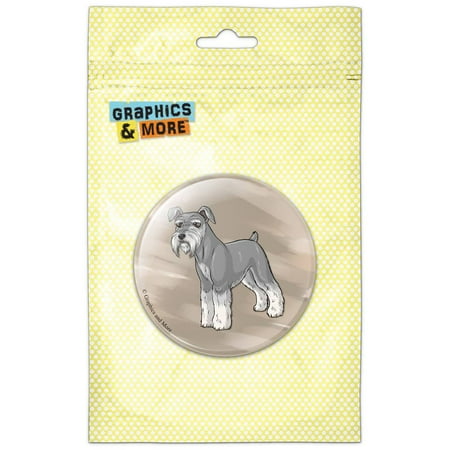 Miniature Schnauzer Pet Dog Refrigerator Button Magnet