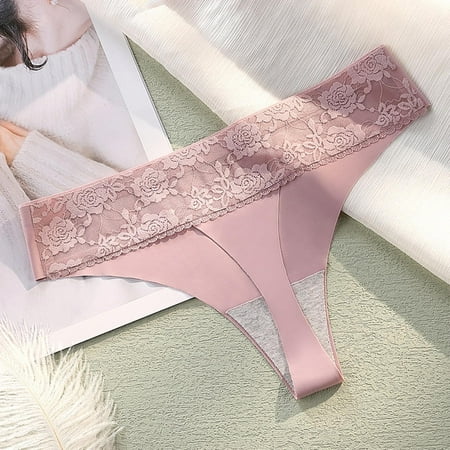 BTJX Women Mid Low Waist Lace Thong Ice Silk Seamless Comfortable Cotton Crotch Briefs
BTJX Women Mid Low Waist Lace Thong Ice Silk Seamless Comfortable Cotton Crotch Briefs