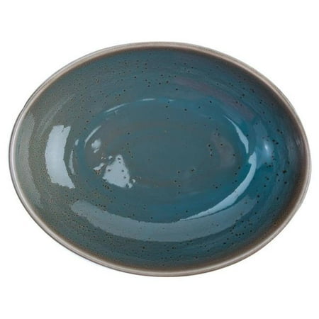 Oneida F1493020788 35 oz Terra Verde Porcelain Oval Bowl Dusk