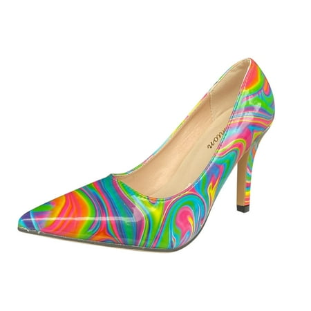 Women s Shoes Pointed Toe Fashion Color Graffiti Casual High Heels Pu high heels for Women Green
Women s Shoes Pointed Toe Fashion Color Graffiti Casual High Heels Pu high heels for Women Green