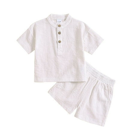 Infant Boys And Girls Short Sleeve Casual Cute Tops Hawaii Beach Holiday Solid Shirts T Shirt And Shorts Outfits 2 Piece Sizes 12-18 Months
Infant Boys And Girls Short Sleeve Casual Cute Tops Hawaii Beach Holiday Solid Shirts T Shirt And Shorts Outfits 2 Piece Sizes 12-18 Months