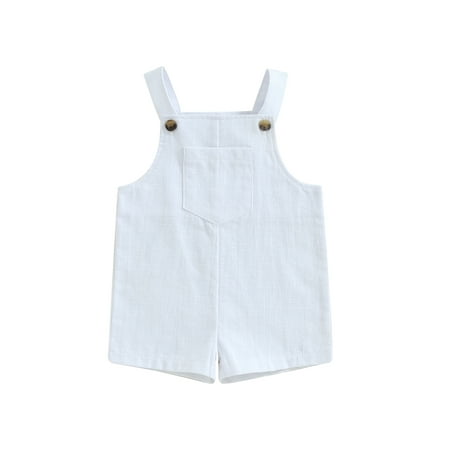 Thaisu 3-18M Baby Summer Suspenders Jumpsuit Solid Color Sleeveless Button Pocket Romper for Newborn Infant Boy Girls
Thaisu 3-18M Baby Summer Suspenders Jumpsuit Solid Color Sleeveless Button Pocket Romper for Newborn Infant Boy Girls
