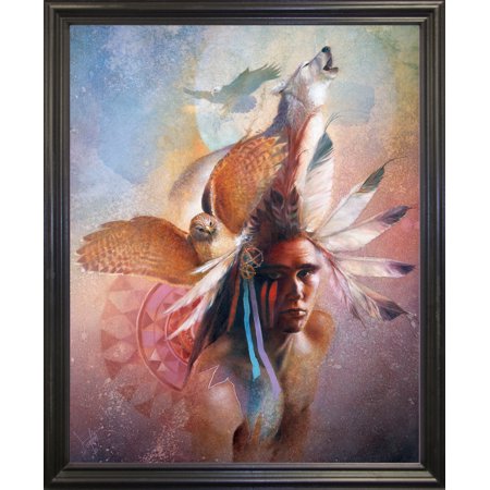 Vision Quest-DENLUN14987 Print 10"x8" by Denton Lund in a Black Grande
