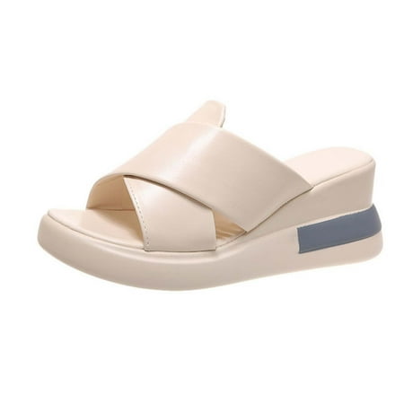 Gzztg Shoes For Women Women S One-Line Sandals Platform Slippers Wedge Beach High Heel Womens
Gzztg Shoes For Women Women S One-Line Sandals Platform Slippers Wedge Beach High Heel Womens