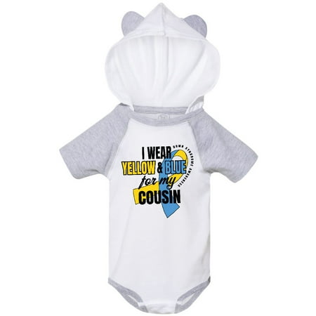 Inktastic I Wear Yellow and Blue For My Cousin Down Syndrome Awareness Gift Baby Boy or Baby Girl Bodysuit
Inktastic I Wear Yellow and Blue For My Cousin Down Syndrome Awareness Gift Baby Boy or Baby Girl Bodysuit