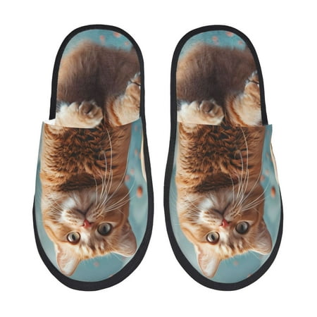 Qekee Floating Cat And Donuts Print Furry Slippers for Women and Men House Slipper Funny Bedroom Slippers Indoor -Large
Qekee Floating Cat And Donuts Print Furry Slippers for Women and Men House Slipper Funny Bedroom Slippers Indoor -Large