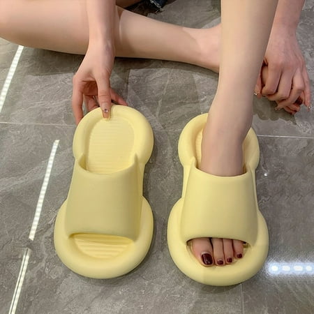 Summer Saving Clearance! Tuobarr Womens Slides Women Men Home Couple Antiskid Thick Sole Shoes Indoor Outside Soft Soled Slippers Yellow US Size 6.5
Summer Saving Clearance! Tuobarr Womens Slides Women Men Home Couple Antiskid Thick Sole Shoes Indoor Outside Soft Soled Slippers Yellow US Size 6.5