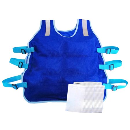 BESTHUA Ice Bag Vest | Summer Cooling Vest | Cooling Safety Vest With Ice Packs Cooling Gear For Hot Weather Reflective Strip Design Comes With 12 / 24 Ice Bags
BESTHUA Ice Bag Vest | Summer Cooling Vest | Cooling Safety Vest With Ice Packs Cooling Gear For Hot Weather Reflective Strip Design Comes With 12 / 24 Ice Bags