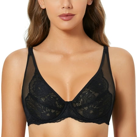 DOBREVA Women s Unlined Lace Bra Underwire Plus Size Minimizer Non Padded Full Coverage
DOBREVA Women s Unlined Lace Bra Underwire Plus Size Minimizer Non Padded Full Coverage