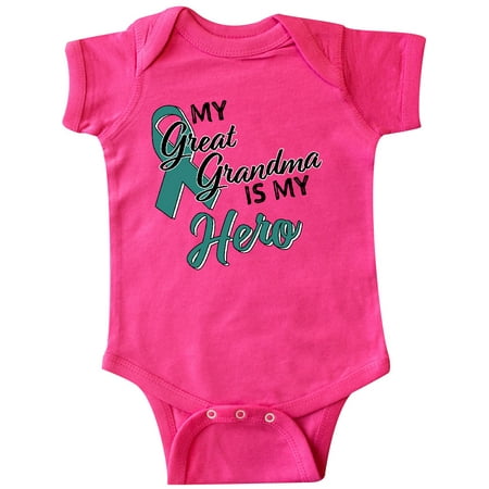 Inktastic My Great Grandma is my Hero- Ovarian Cancer Awareness Gift Baby Boy or Baby Girl Bodysuit
Inktastic My Great Grandma is my Hero- Ovarian Cancer Awareness Gift Baby Boy or Baby Girl Bodysuit