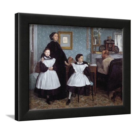 Portrait of the Bellelli Family by Edgar Degas Framed Print Wall Art