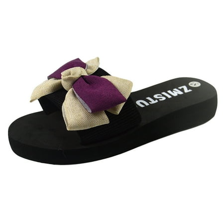 iOPQO Women s sandals Fashion Women Bowknot Flip-Flop Breathable Flat Open Toe sandals Beach Slippers bow flip flops beach sandals Purple 39
iOPQO Women s sandals Fashion Women Bowknot Flip-Flop Breathable Flat Open Toe sandals Beach Slippers bow flip flops beach sandals Purple 39