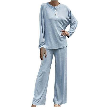 Women s Fall Fashion Soft Pajamas Sets Long Sleeve V Neck Pullover and Wide Leg Long Pants PJs Suit Sleepwear Loungewear
Women s Fall Fashion Soft Pajamas Sets Long Sleeve V Neck Pullover and Wide Leg Long Pants PJs Suit Sleepwear Loungewear