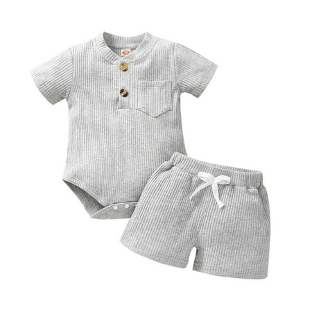 Penkiiy Toddler Boys Girls Cotton Solid Color Stripe Climbing Clothes Two-piece Suit Tank Top Sets for Boys 18-24 Months Gray On Clearance
Penkiiy Toddler Boys Girls Cotton Solid Color Stripe Climbing Clothes Two-piece Suit Tank Top Sets for Boys 18-24 Months Gray On Clearance