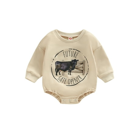 Coduop Western Baby Girl Boy Clothes Sweatshirt Romper Cow Printed Bodysuit Outfits
Coduop Western Baby Girl Boy Clothes Sweatshirt Romper Cow Printed Bodysuit Outfits