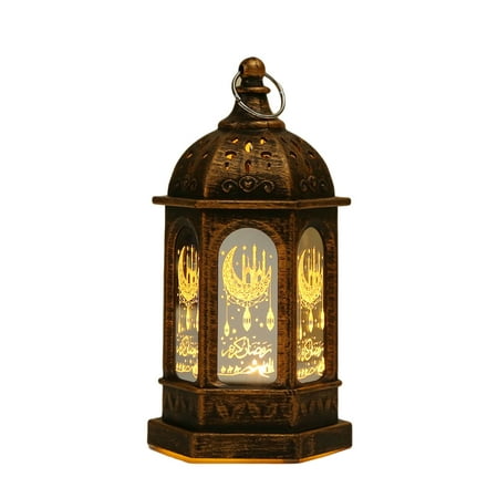 Eid Mubarak Ornament Light Imitation Iron Vintage Lamp Ramadan Decor Night Light Classic Design Seasonal Festival Decor for Hanging Placing Bronze
Eid Mubarak Ornament Light Imitation Iron Vintage Lamp Ramadan Decor Night Light Classic Design Seasonal Festival Decor for Hanging Placing Bronze