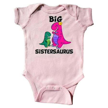 Inktastic Big Sistersaurus Gift Baby Girl Bodysuit
