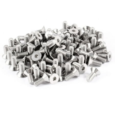 Unique Bargains 100pcs 304HC Steel Hex Countersunk Flat Head Bolts Screws M4x10mm 
Unique Bargains 100pcs 304HC Steel Hex Countersunk Flat Head Bolts Screws M4x10mm