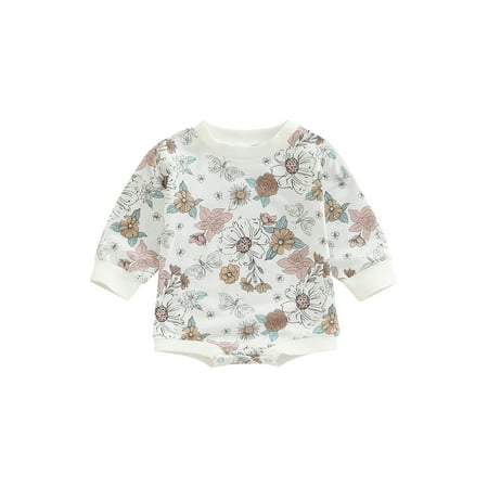 Arvbitana Baby Girl Romper Sweatshirts Pullover Floral Cotton Long Sleeve Flower Tops
Arvbitana Baby Girl Romper Sweatshirts Pullover Floral Cotton Long Sleeve Flower Tops