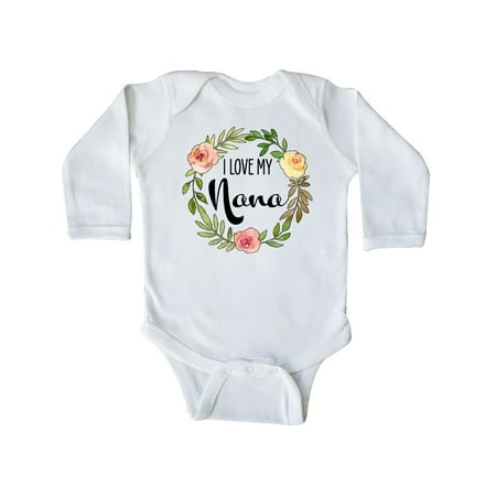Inktastic I Love my Nana- flower circle Gift Baby Boy or Baby Girl Long Sleeve Bodysuit
Inktastic I Love my Nana- flower circle Gift Baby Boy or Baby Girl Long Sleeve Bodysuit
