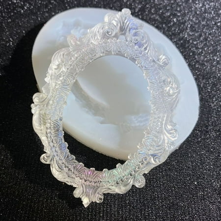 Photo Frame Fondant Mold DIY European style carved frame silica gel mold