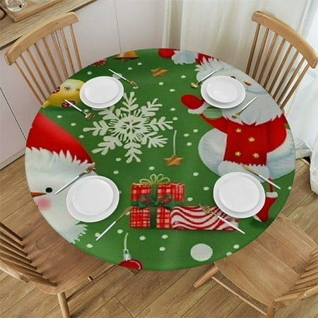 Patifu Snowmen Santa Hats Christmas Wrapping Round Table Cover Stain Resistant Washable Indoor Outdoor Tablecloth Kitchen Dining Wedding Parties Tablecloths 100% Polyester Fiber Christmas Theme 38-42
Patifu Snowmen Santa Hats Christmas Wrapping Round Table Cover Stain Resistant Washable Indoor Outdoor Tablecloth Kitchen Dining Wedding Parties Tablecloths 100% Polyester Fiber Christmas Theme 38-42